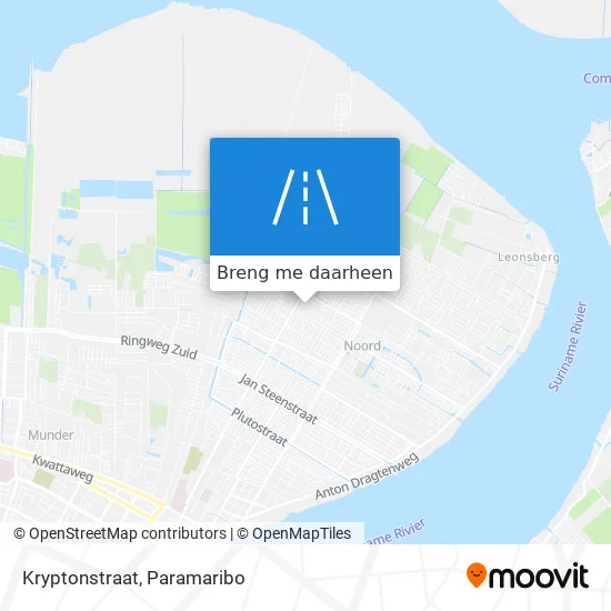 Kryptonstraat kaart