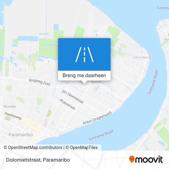 Dolomietstraat kaart