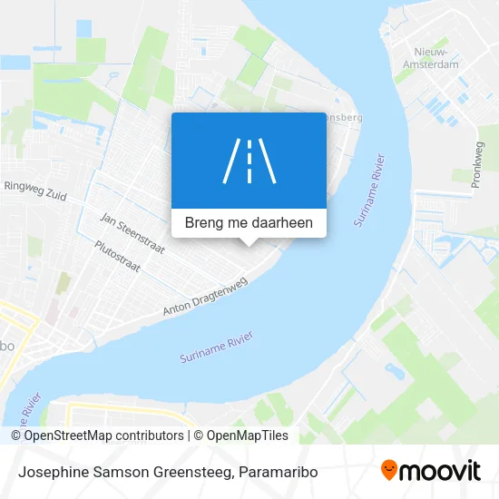 Josephine Samson Greensteeg kaart