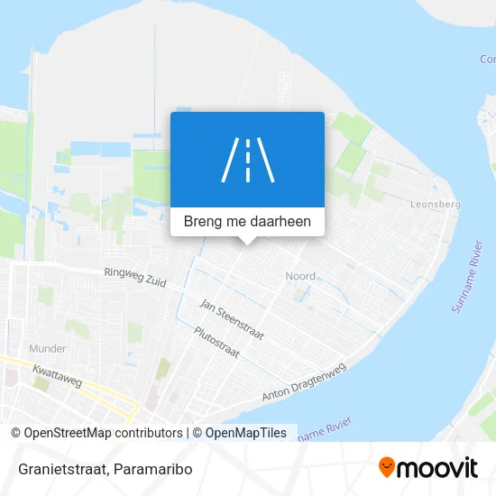 Granietstraat kaart