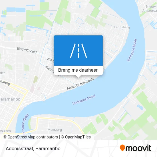 Adonisstraat kaart
