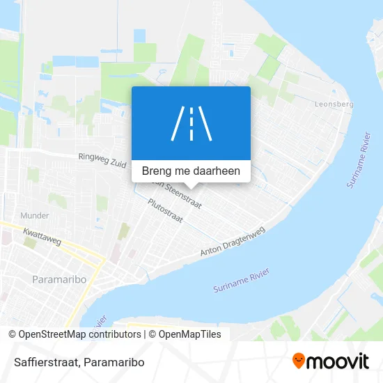 Saffierstraat kaart