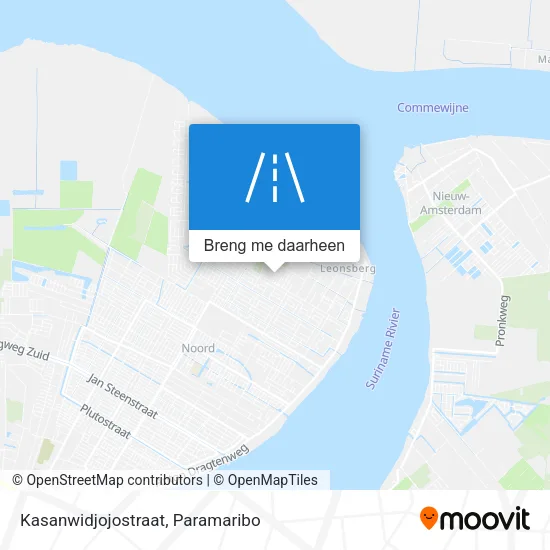 Kasanwidjojostraat kaart