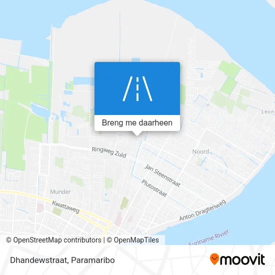 Dhandewstraat kaart