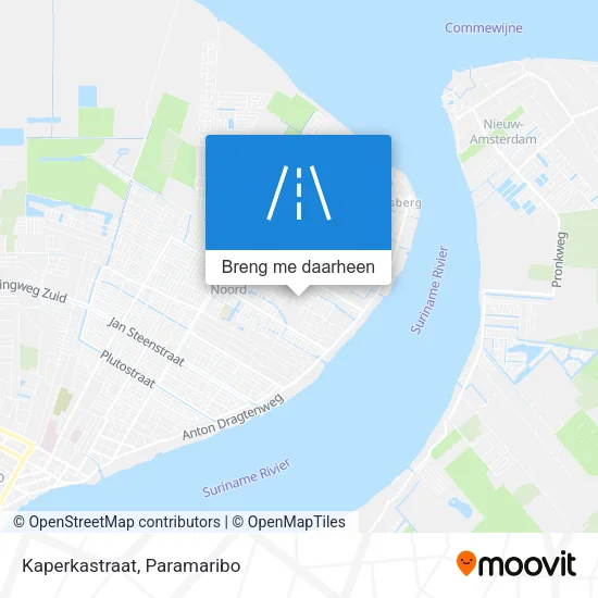 Kaperkastraat kaart