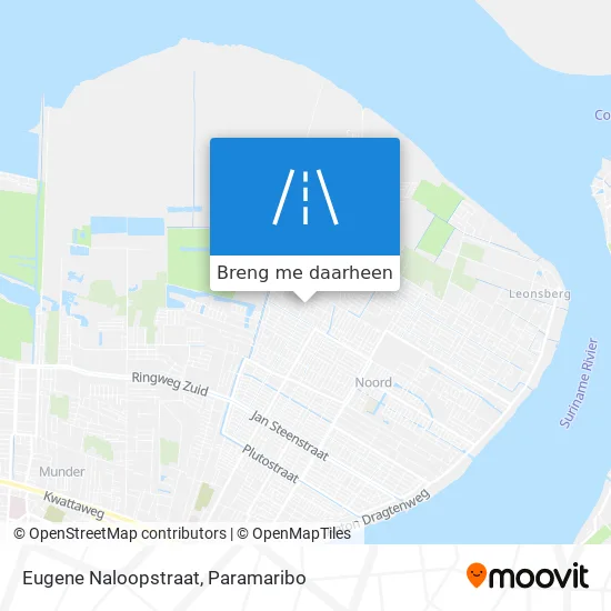 Eugene Naloopstraat kaart