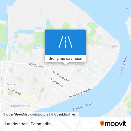 Laterietstraat kaart