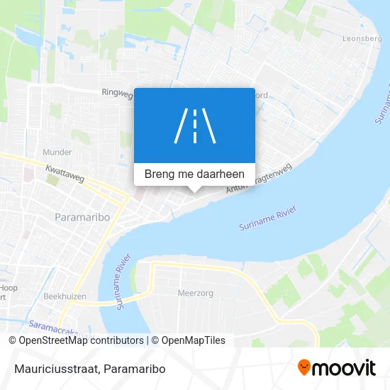 Mauriciusstraat kaart