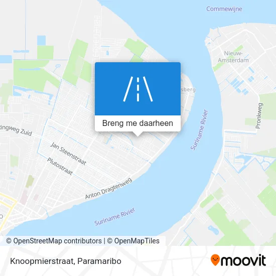 Knoopmierstraat kaart