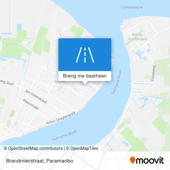Brandmierstraat kaart