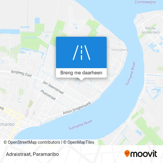 Adraistraat kaart