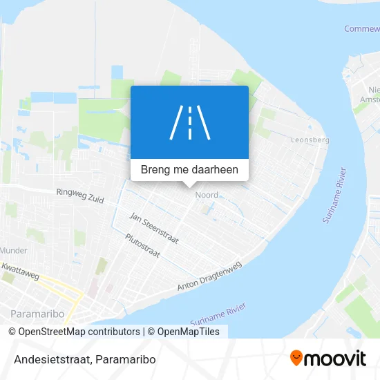 Andesietstraat kaart