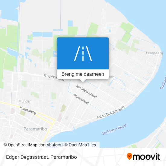 Edgar Degasstraat kaart