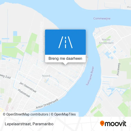 Lepelaarstraat kaart