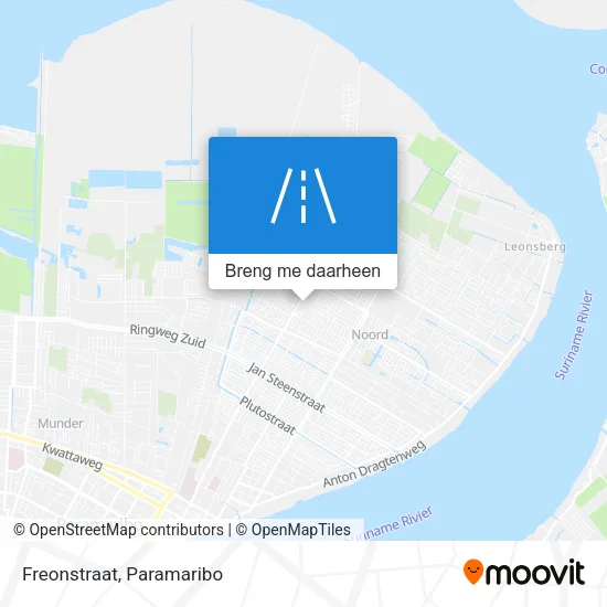 Freonstraat kaart