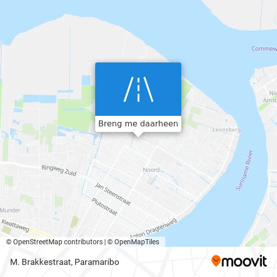 M. Brakkestraat kaart