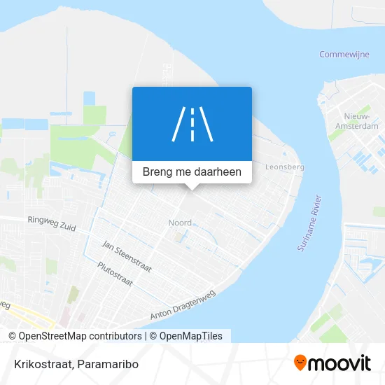 Krikostraat kaart