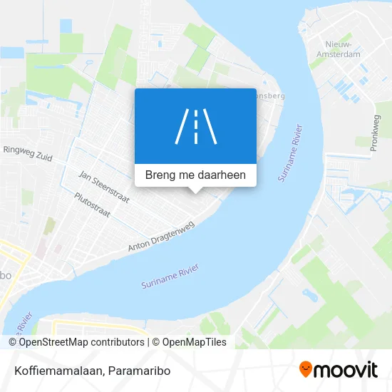 Koffiemamalaan kaart