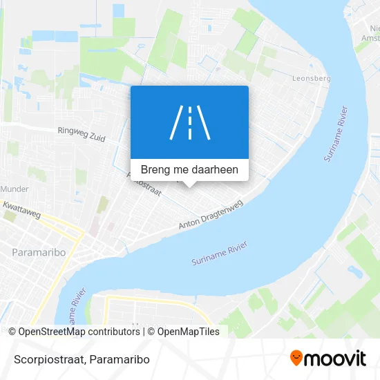 Scorpiostraat kaart