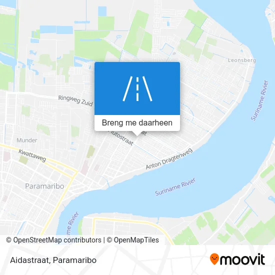 Aidastraat kaart