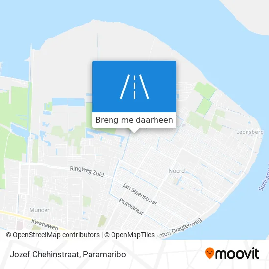 Jozef Chehinstraat kaart