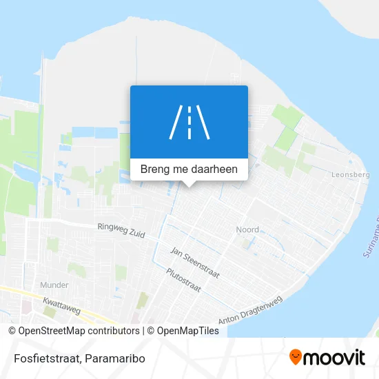 Fosfietstraat kaart