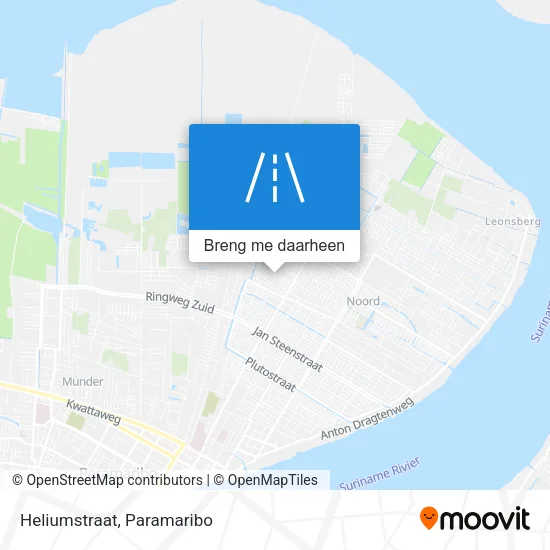 Heliumstraat kaart