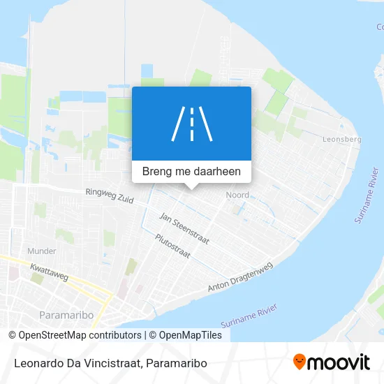 Leonardo Da Vincistraat kaart