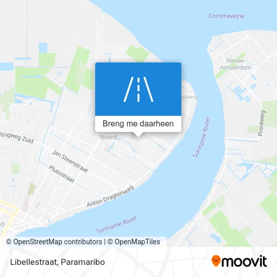 Libellestraat kaart