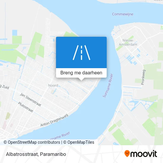 Albatrosstraat kaart