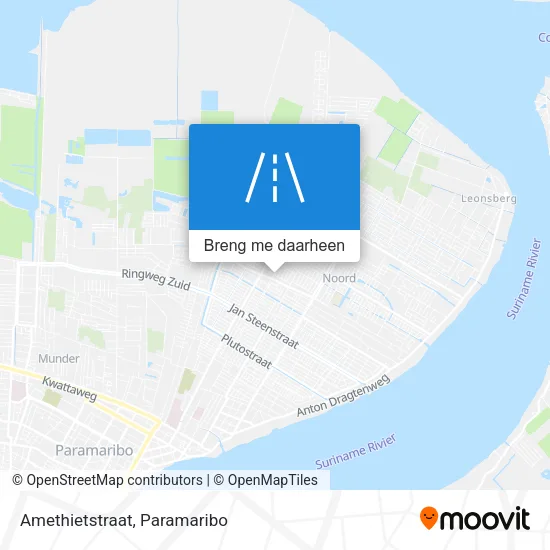 Amethietstraat kaart