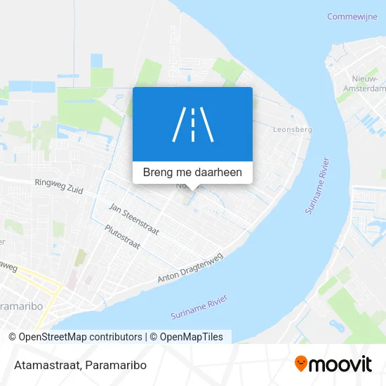 Atamastraat kaart