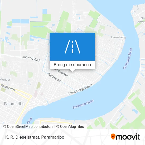 K. R. Dieselstraat kaart