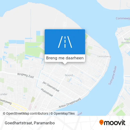 Goedhartstraat kaart
