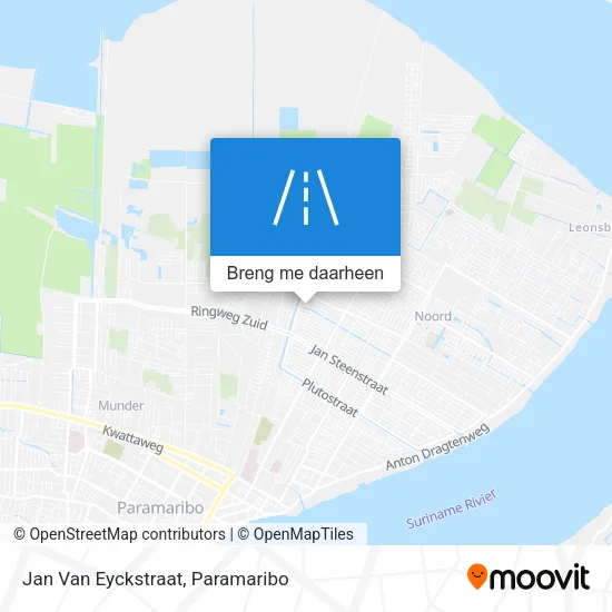 Jan Van Eyckstraat kaart