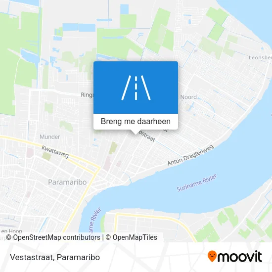 Vestastraat kaart