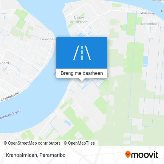 Kranpalmlaan kaart