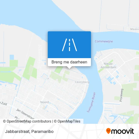 Jabbarstraat kaart