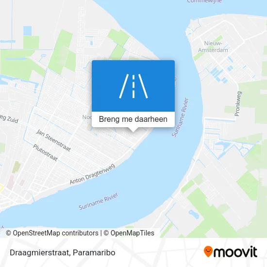 Draagmierstraat kaart