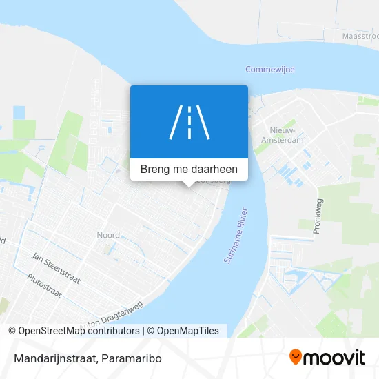 Mandarijnstraat kaart