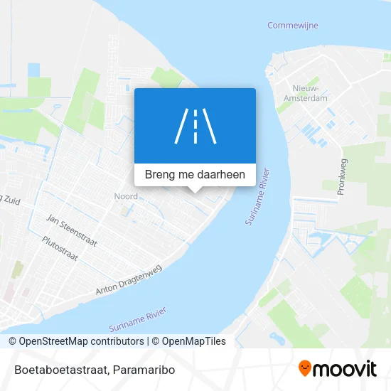 Boetaboetastraat kaart