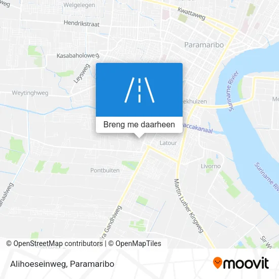 Alihoeseinweg kaart