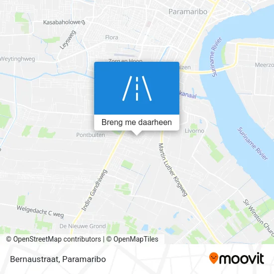 Bernaustraat kaart