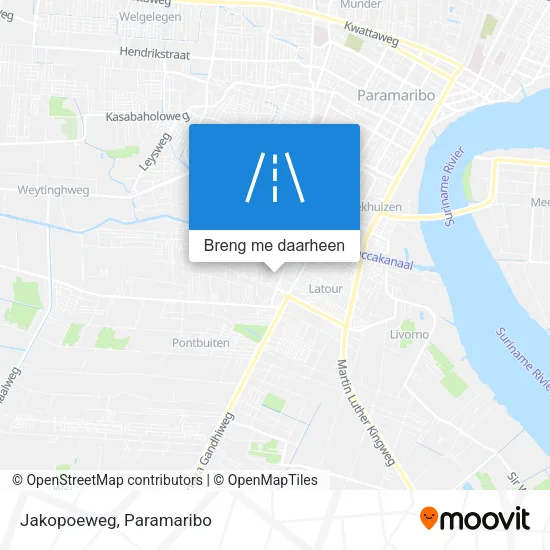 Jakopoeweg kaart