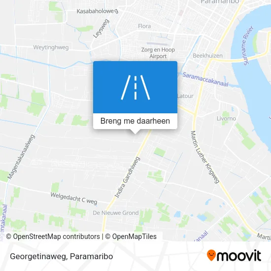 Georgetinaweg kaart