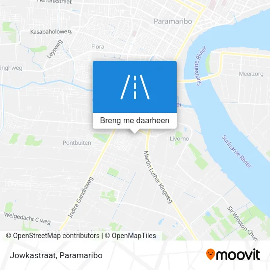 Jowkastraat kaart
