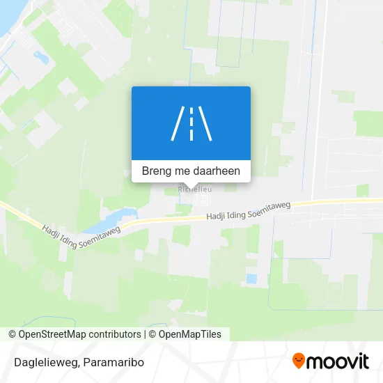 Daglelieweg kaart