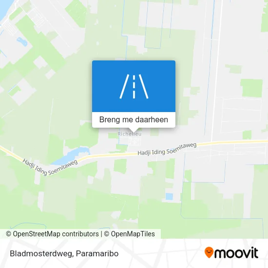 Bladmosterdweg kaart