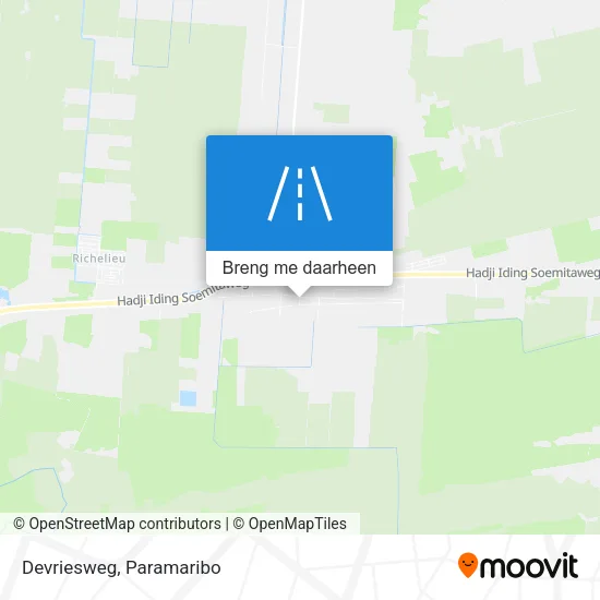 Devriesweg kaart