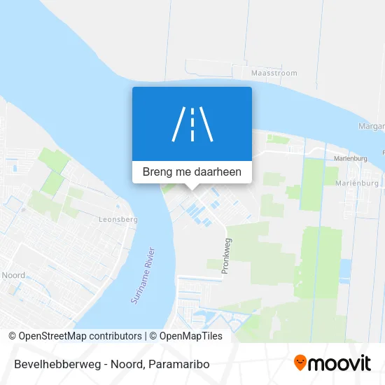 Bevelhebberweg - Noord kaart